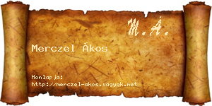 Merczel Ákos névjegykártya
